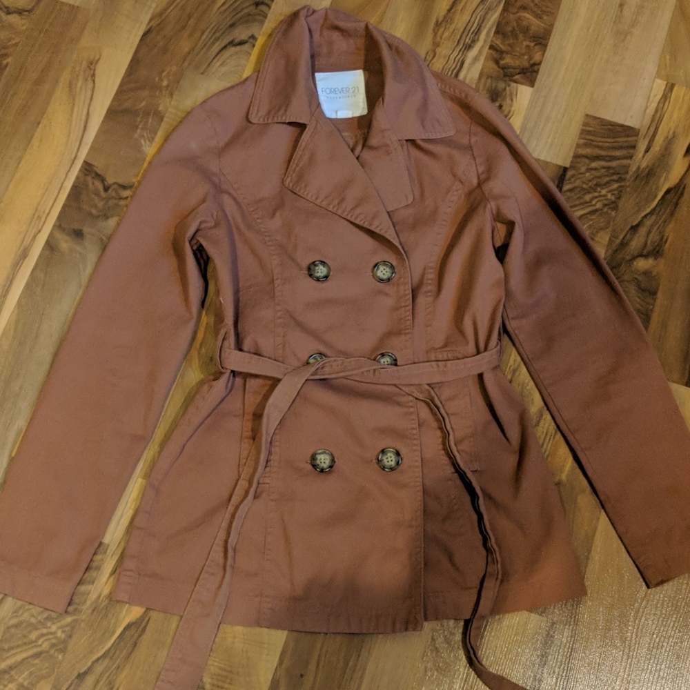 Forever 21 lightweight peacoat small